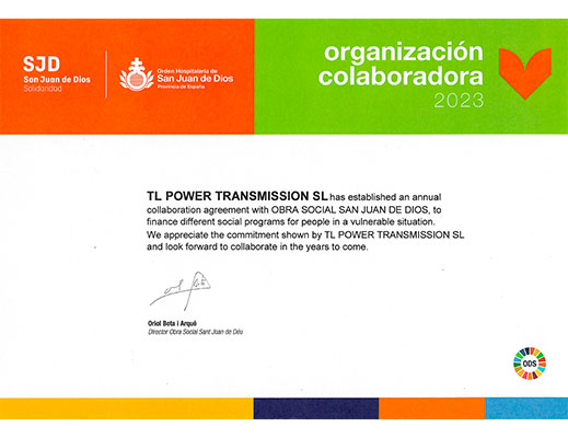 En diciembre de 2023 TL Power Transmission SL estableció un acuerdo de colaboración anual con SJD.